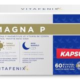 Vitafenix Magna P Magnezyum Complex - Malat Sitrat Glisinat Taurat ve B6 ile Gece Gündüz Kapsül Magnezyum Takviyesi