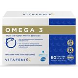 Vitafenix Omega 3 (Tekli Paket) Balık Yağı Yüksek DHA & EPA – Trigliserid Formunda, 1000mg – IFOS Sertifikalı 60 Kapsül