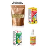 Vitafix Set Ürün - Muhabbet Kuşu Seti - Muhabbet Kuşu Yemi 1000gr - Multi Vitamin - B Vitamini - Derma Sprey