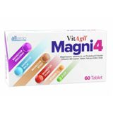 VitAgil Magni4 Magnezyum Vitamin D3 P5P 60 Tablet