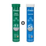Vitago Multivitamin 20 Efervesan Tablet + Calcium 20 Efervesan Tablet