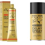 Vital Shark Power Dellay 48000 Erkeklere Ozel Sprey ve Krem Seti- Kaliteli Etkin Alman Ürün - 1 Set