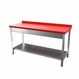 Vital Vct-Pt-97 Çalışma Tezgahı Polietilen Tablalı Taban Raflı