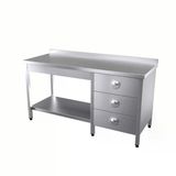 Vital Vct-Tg-127 Çalışma Tezgahı Taban Raflı Grup Çekmeceli