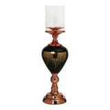 Vitale 47 cm AK.JE0005 Amber Bronz Şamdan