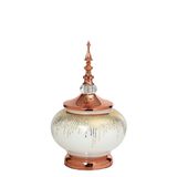 Vitale AK.JE0030 Sultan Bronz Kapaklı Vazo