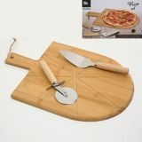 Vitale AK.JF210000810 3'lü 43x30 cm Bambu Pizza Kesme Tahtası