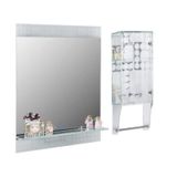 Vitale AK.L-B0145X1 Ledli Ayna ve Cam Kabinet Seti