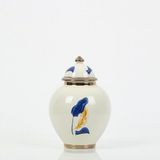 Vitale AK.NRH0060 21 cm Mavi Gold Yaprak Desenli Şah Küp