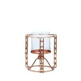 Vitale Alset Bronz Tealight Mumluk 16 Cm Ak.je0074 Beyaz