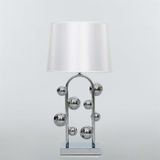 Vitale AY.VTL-0044 Metal Ayaklı Beyaz Masa Lambası