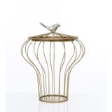 Vitale Branko Yuvarlak Orta Kuşlu Mumluk Gold 34,5cm Ak.ja0081