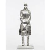 Vitale Büyük Boy Kadın Dekoratif Obje Silver 60x23x12cm Ak.Iu0045