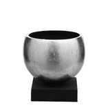 Vitale Fiber Glass Vazo Silver 25x20x27 Cm Ak.wlt0393