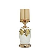Vitale Gold Beyaz Şamdan 13*13*38 Cm Ak.je0163 Çok Renkli