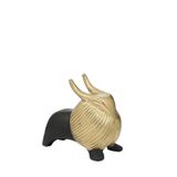 Vitale Gold Black Dekoratif Boğa Obje 18 Cm Ak.Iu0204