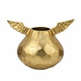 Vitale Gold Dekoratif Kanatlı Vazo 30*11*21 Cm Ak.iu0345 Çok Renkli