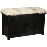 Vitale Krem Otantik Dolap/puf 76X35X48CM