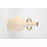 Vitale Krem Seramik Kulplu Küp 15*15*30 Cm Ak.la0044