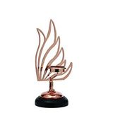 Vitale Kuğu Mumluk Bronz 32 Cm Ak.je0084 Beyaz