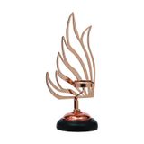 Vitale Kuğu Mumluk Bronz 37 cm AK.JE0083