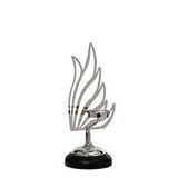 Vitale Kuğu Mumluk Silver 32 Cm Ak.je0082 Beyaz