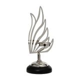 Vitale Kuğu Mumluk Silver 32 cm AK.JE0082