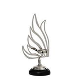 Vitale Kuğu Mumluk Silver 37 Cm Ak.je0081 Beyaz