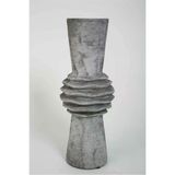 Vitale Lidya Füme Burgulu Vazo 13*13*36 Cm Ak.kk0002