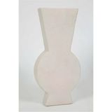 Vitale Lidya Krem Geometrik Uzun Vazo 18.5*6.5*38 Cm Ak.kk0025