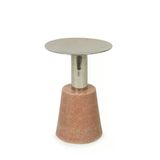 Vitale Mermer Ayaklı Metal Mumluk 7*15 Cm Ak.ja0262