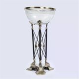 Vitale Metal Cam Ayaklı Meyvelik 30*30*53 cm