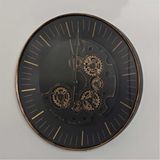 Vitale Metal Çarklı Duvar Saati 80*80*8 Cm Çok Renkli