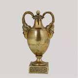 Vitale Metal Gold Kapaklı Vazo 14*20*38 cm