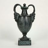 Vitale Metal Green Kapaklı Vazo 14*20*38 cm