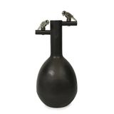 Vitale Metal İki Kuşlu Vazo 19*36 Cm Ak.ja0267