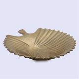 Vitale Metal İstiridye Gold Tabak 28*30*6 Cm Çok Renkli
