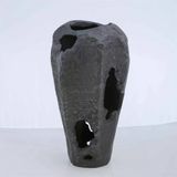 Vitale Metal Jüt Grey Uzun Vazo 12*24 cm