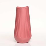 Vitale Moleanos Kırmızı Vazo Orta 12*12*25 Cm Ak.jl0064 Renksiz