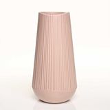 Vitale Moleanos Pembe Vazo Büyük 18*18*35 Cm Ak.jl0060 Renksiz