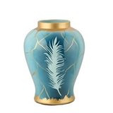 Vitale Plume Mavi Seramik Vazo 35 Cm Ak.wlt0536 Renksiz