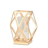 Vitale Prizma Cam Mumluk Gold 25x25x21 Cm Ak.jd0116 Beyaz