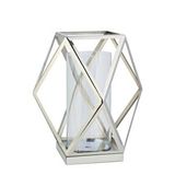 Vitale Prizma Cam Mumluk Silver 30x30x26 Cm Ak.jd0118 Beyaz