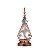 Vitale Prizma Dekoratif Mumluk Bronz 13x12x32 Cm Ak.je0070 Beyaz