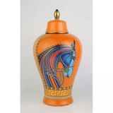 Vitale Seramik Atlı Küp 25*25*48.5 Cm Ak.kd0069