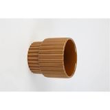 Vitale Seramik Kahve Saksı 12*12*12 Cm Ak.lb0024