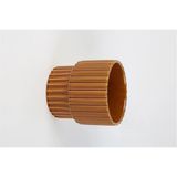 Vitale Seramik Kahve Saksı 15*15*15.4 Cm Ak.lb0023
