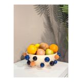 Vitale Seramik Puantiyeli Meyvelik 31 * 31 * 11 Cm (Ak.Kd0011) Çok Renkli Kerman09579