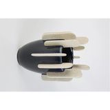Vitale Seramik Siyah Işın Vazo 22*22*33 Cm Ak.kd0040