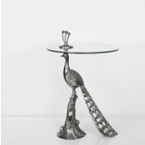 Vitale Silver 61 x 40 cm Tavuskuşu Sehpa